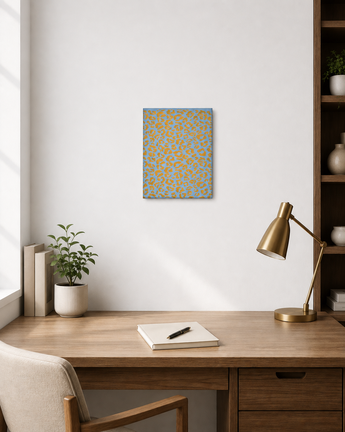 Golden Leopard Canvas Painting