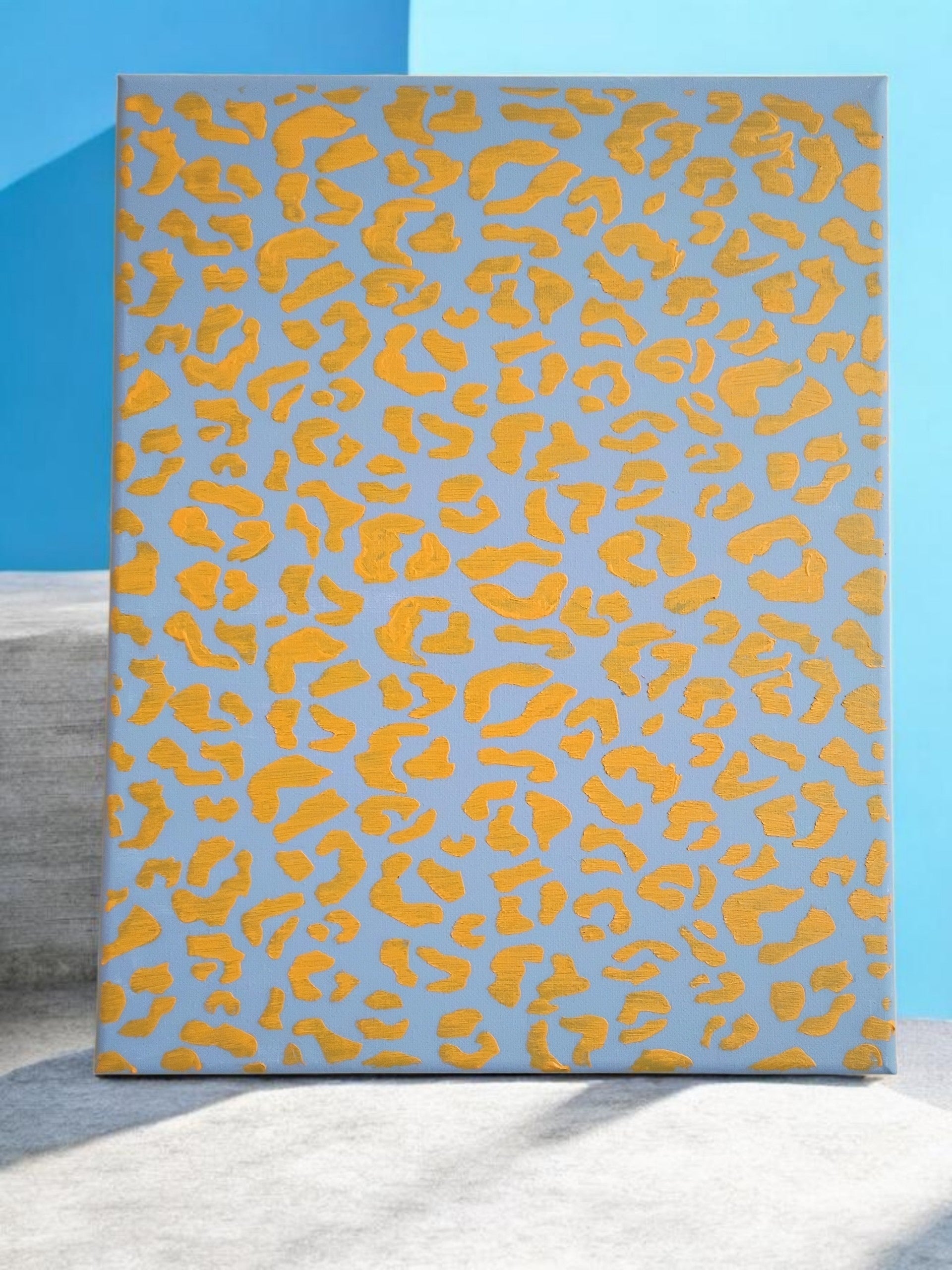 Golden Leopard Canvas Painting