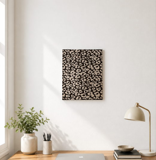 Wild Luxe Leopard Print Canvas Wall Art | 11x14 Hand-Painted Original