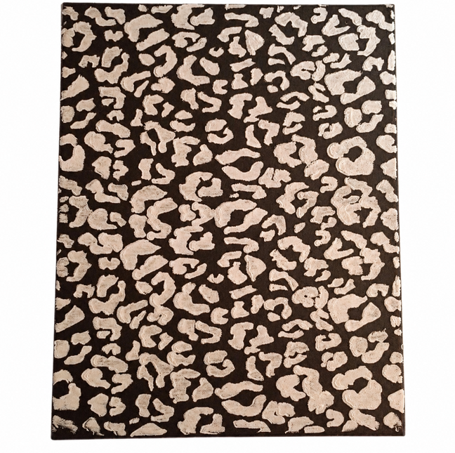 Wild Luxe Leopard Print Canvas Wall Art | 11x14 Hand-Painted Original