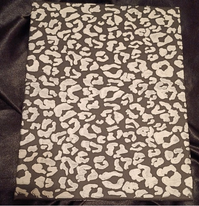 Wild Luxe Leopard Print Canvas Wall Art | 11x14 Hand-Painted Original